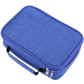 Kesote Pencil Case, Large Capacity Removable Pencil Case for School Office Art, 72 Slots, blue