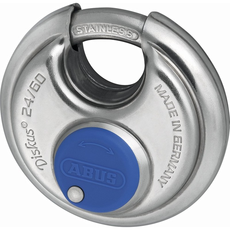 ABUS 24IB/60 60mm Diskus Padlock Stainless Steel Keyed EE0121