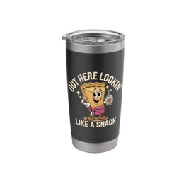 Thanksgiving Pumpkin Pie Lookin Like Snack Stainless Steel Insulated Tumbler