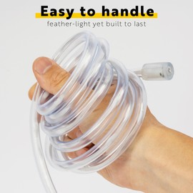 West Ivory 150ft Green 8-Mode LED Rope Light w/Spool, Outdoor Waterproof Accent Lighting, Remote Control Included, ETL Certified w/Clear Flexible PVC Tube, Backyard, Holiday Lights, Ambient Décor