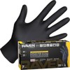 SAS Safety 66519 Raven Guantes desechables de nitrilo sin polvo,