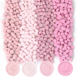 400Pcs Pink Mix WaxSeal Beads, Pale Pink with 3 Colors Wax Seal Kit for Wax Seal Stamp, Decor for Envelope Letter Wedding Invitation(Pink Mix)