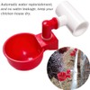 letsFix Chicken Water Cups for PVC with Tee (8 Pack),
