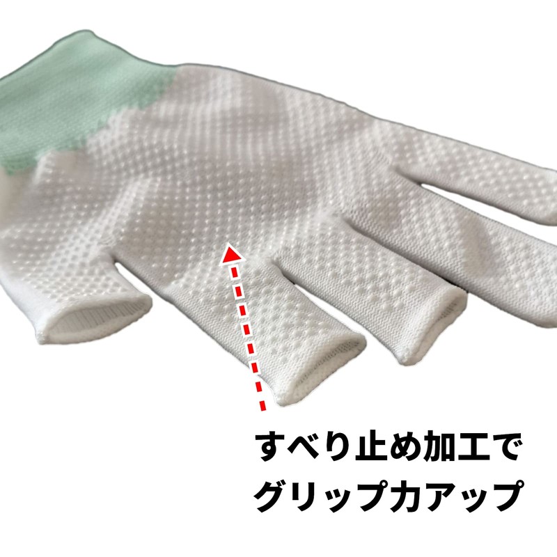 TUISKU 3-Finger Work Gloves, Anti-Slip, Set of 12, Work Gloves,