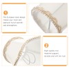 Baluue White Lamp Shades Small Bell Scalloped Clip on Bulb