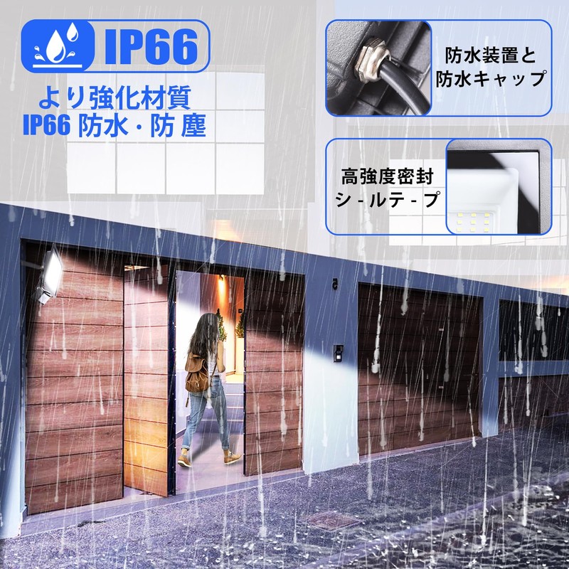 Sensor Light, LED Floodlight, 50W, Outdoor, Motion Sensor, Work Light,