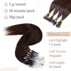 SEGO Micro Loop Hair Extensions 16 Inch 50g 100% Human