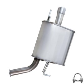 Northeastern Exhaust | Stainless Steel Driver-Side Exhaust Muffler Compatible for Infiniti G35 2007 3.5L | Free Clamp Included | Automotive Replacement Part