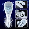 Pack of 2 Transparent Waterproof Shaving Case and 2 Brushes,