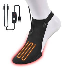 USB Electric Toe Warmer for Motorcycles, 3 Levels of Temperature Adjustment, Thin, Thermal, Windproof, Easy to Carry, Cold Protection, Bicycle, Mountain Climbing, Unisex, Gift, Japanese Instruction