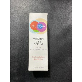 ‎ GLEOW GLEOW - Vitamin C & E Serum for Face - With Hyaluronic Acid - NEW 2 FL Oz