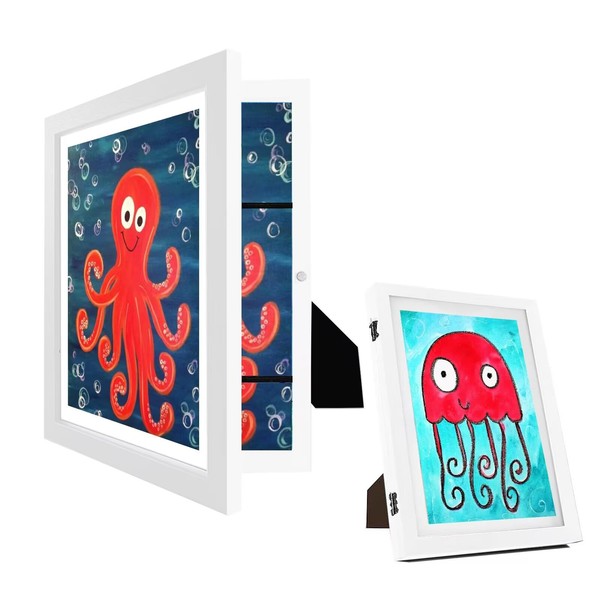 Kids Art Frames Front Opening,8.5x11 Kids Artwork Frames Changeable, 10x12.5
