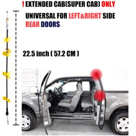 Unikpas Door Upper Latch Cable compatible for Ford F150 Extended Cab 2004-2008 Super Cab Rear Door Upper replacement cable