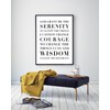 The Serenity Prayer Capitalized Poster - white: 12x16 inch