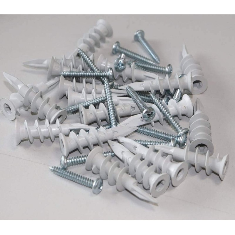 Self Drilling Drywall Plastic Anchors with Screws, Expansion Screws 100