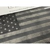 US USA Rustic American Flag Car Tag Laser Engraved Matte
