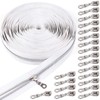 PECMER #5 White Zipper Tape By the Yard with Pulls-10