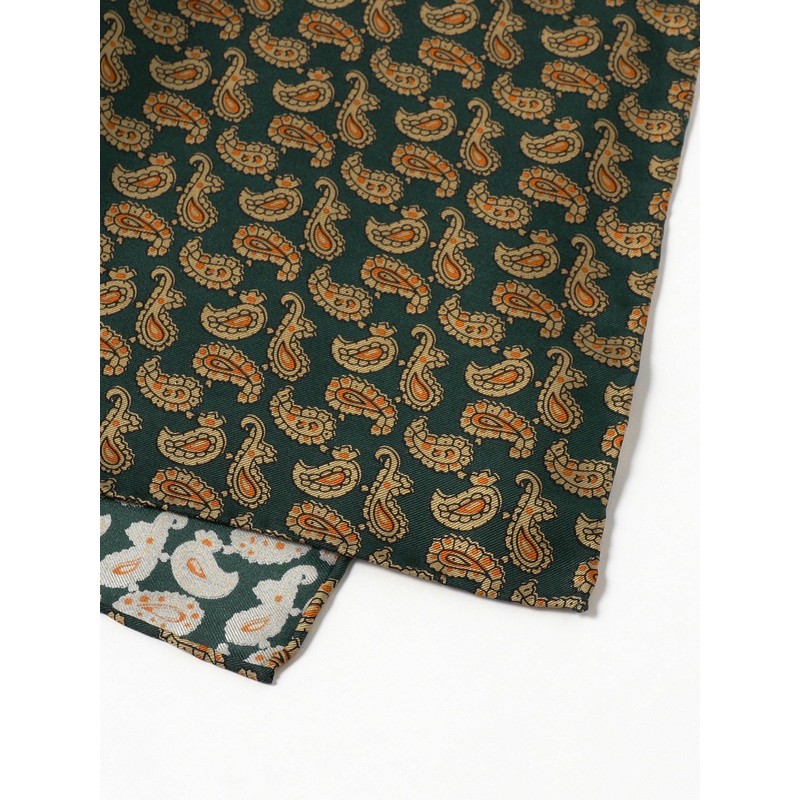 Beams Plus Men's Bandana Handkerchief Silk Mini Paisley Print Square,