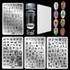 Nagel Stempelplatte Set, 4 pcs GroÃ stamping schablone Tattoo 1pcs