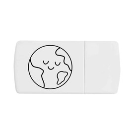 Azeeda 'Happy World' Pill Box with Tablet Splitter (PI00035828)