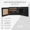 Baur Men's Genuine Leather Wallet with RFID Protection, Landscape Format,