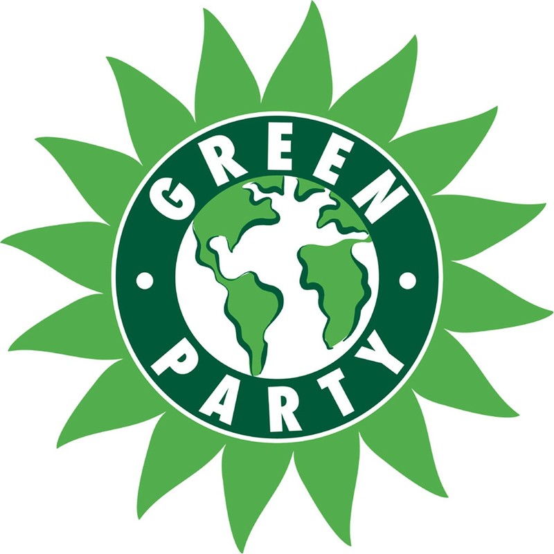 CafePress Green Party Logo (Sunflower/G Oval Sticker Oval Car Bumper