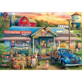 Buffalo Games - Eduard - Farm Sale - 500 Piece Jigsaw Puzzle for Adults -Challenging Puzzle Perfect for Game Nights - Finished Size is 21.25 x 15.00