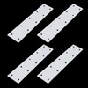 Pastlla 4 Pcs Flat Straight Brace Brackets, Stainless Steel Shelf