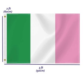 2×3 FT Former Newfoundland Tricolor Flag, Medium 60×90 CM Canadian Province Heritage 100D Canada Outdoor Banner,Doube Side Printing Canadian Decor For Patio Garden With Brass Gromment