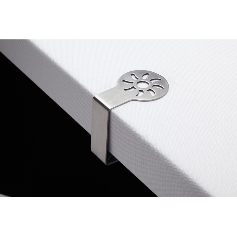 KitchenCraft KCTCCSUN Table Cloth Clip Set, Sun Design, Stainless Steel,