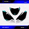 Factory EFX Black & Cyan Shift Racing Graphics Kit fits