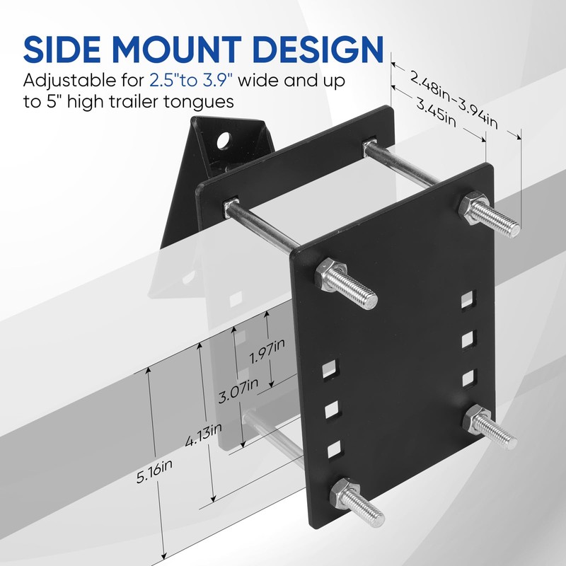 Sancunhui Boat Trailer Steps with Handle 3 Steps Heavy Duty