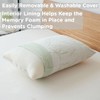 Sacred Thread Memory Foam Pillow, Adjustable Firmness, Soft, Aloe Infused