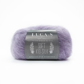 Soft Kid Mohair and Silk Yarn for Knitting, 75% Mohair 25% Silk Knitting & Crochet Lace Yarn, 25g 210m Fluffly Soft Wool