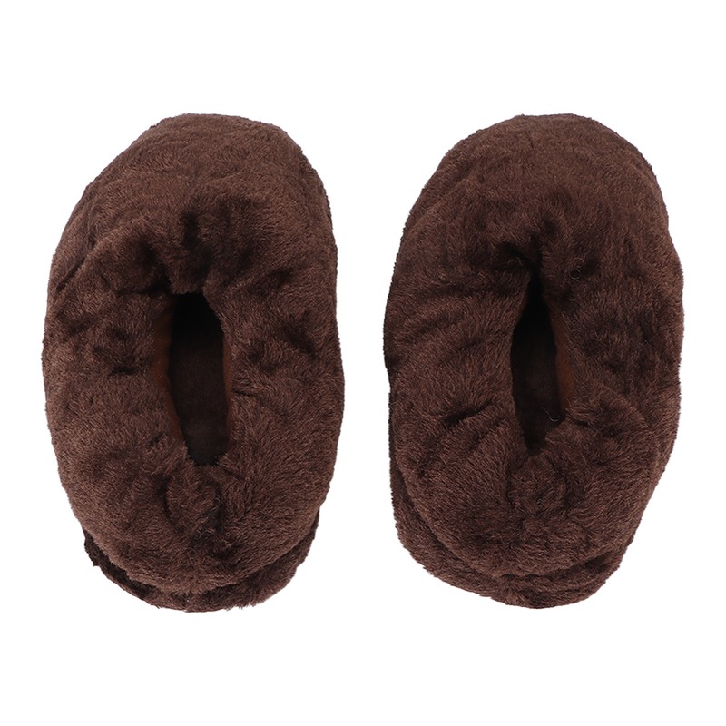Electric Heated Slippers Temperature Adjustable Winter Soft Plush Heating Shoes