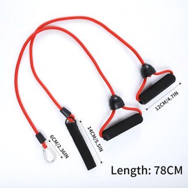 Vibrationsplatte Expanderbänder – 2er-Set Widerstandsbänder mit elastischen Bungee-Seilen & Eva-Griffen, Trainingsbänder für Krafttraining, Muskelaufbau & Ganzkörper-Fitness