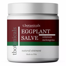 tBotanicals Eggplant Salve, Eggplant Cream, Skin Cell Health Support, Healing Ointment - 4 oz Salve