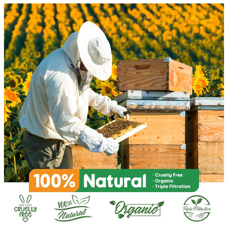 FROKO White Natural Beeswax Pellets 1LB, Organic Beeswax, Beeswax for