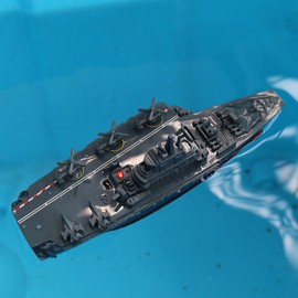 Tipmant Military Remote Control Aircraft Carrier Model RC Boat Ship Speedboat Yacht Electric Water Toy - Blue (2.4G, No Antenna)