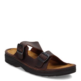 NAOT Men's Mikael Flat Sandal, Brown, 44 EU/11 M US