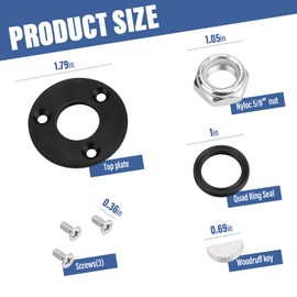 Hydraulic Helm Seal Service Kit HP6032 for Seastar HH5271, HH5272, HH5273, HH5261,HH5262, Compatible with Baystar HH4514, HH4314 and HH4513