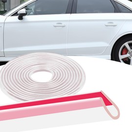 QBOONPT 16Ft Car U-Shape Door Edge Guards, Rubber Clear Anti-Scratch Entry Trim Molding Guard, Universal Auto Edge Trim Rubber Seal Protector for Most Cars, Trucks, SUVs