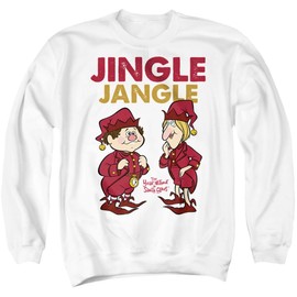 Popfunk The Year Without Santa Claus Jingle Jangle Unisex Adult Crewneck Sweatshirt, White, X-Large
