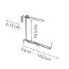bellissa 2 pieces (1 pair) flower box brackets, hooks for