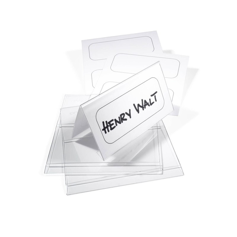 Durable BADGEMAKER Table Place Name Holder Inserts 52 x 100mm