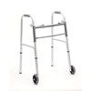 Med Mart Folding Aluminum Front-Wheeled Rolling Walker Includes Two 5-Inch