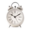 Acctim Shefford Analogue Faux Double Bell Small Alarm Clock (Buttermilk)