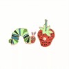 Caterpillar And Strawberry Enamel Pin Set Of 2 - It’s