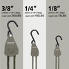 Ayaport Kayak Rope Tie Down 6ft Olive Drab Ratchet Straps