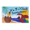 3x5 Feet Flag It's 5 O'Clock Somewhere Party Parrot Happy